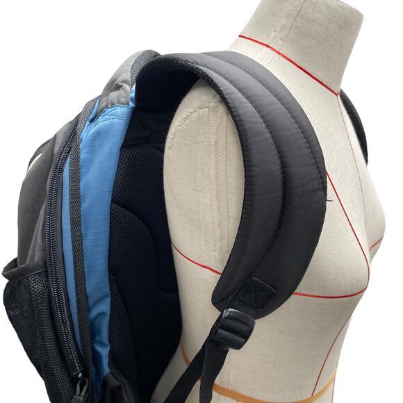 Samsonite Blue Grey Black Laptop Travel School Backpack - Picture 7 of 10